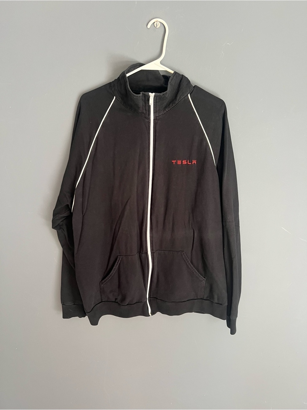 Tesla California Fleece By American Apparel 2XL Sweatshirt Jacket Full Zip